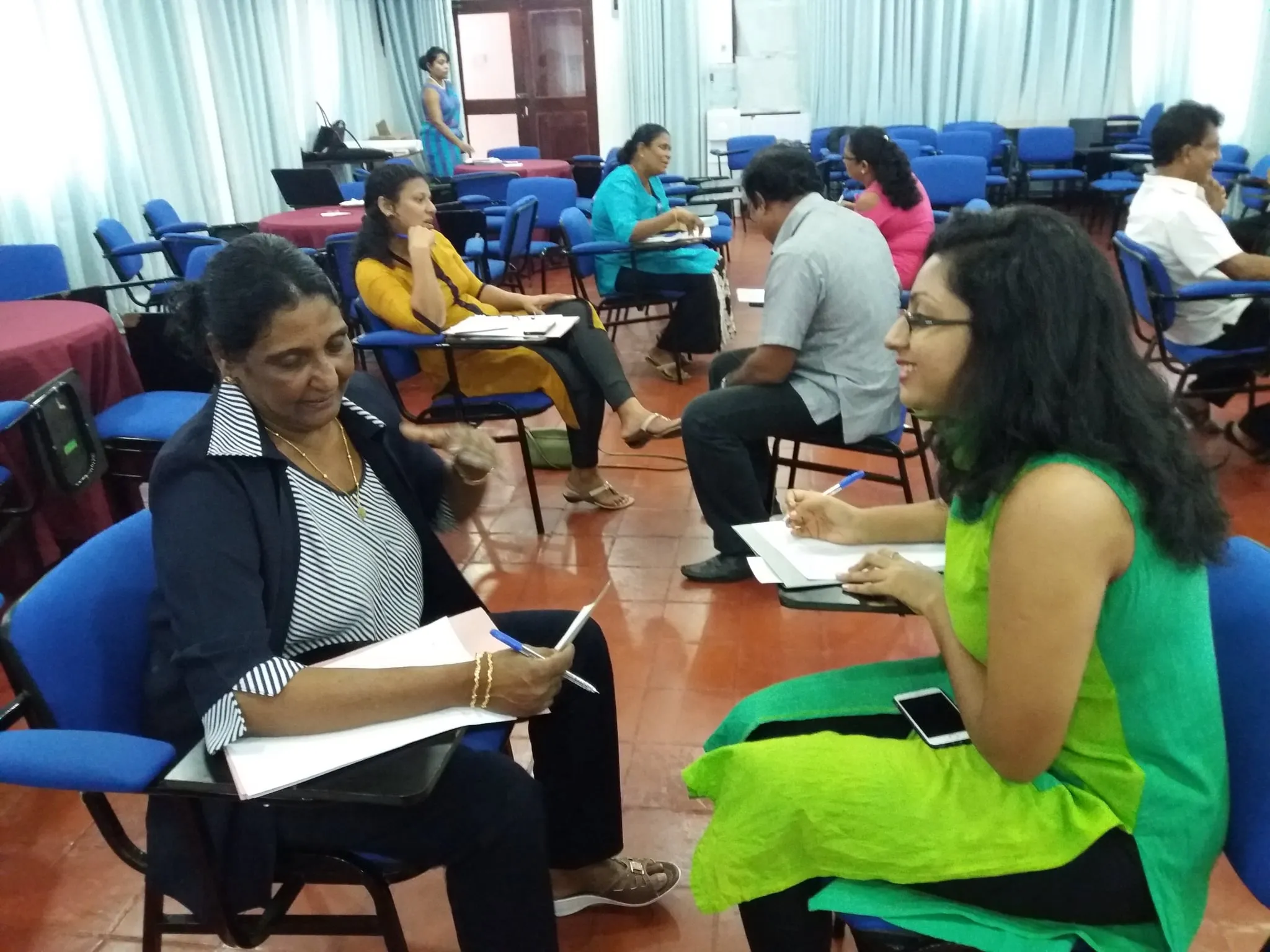 Group discussion during awareness program