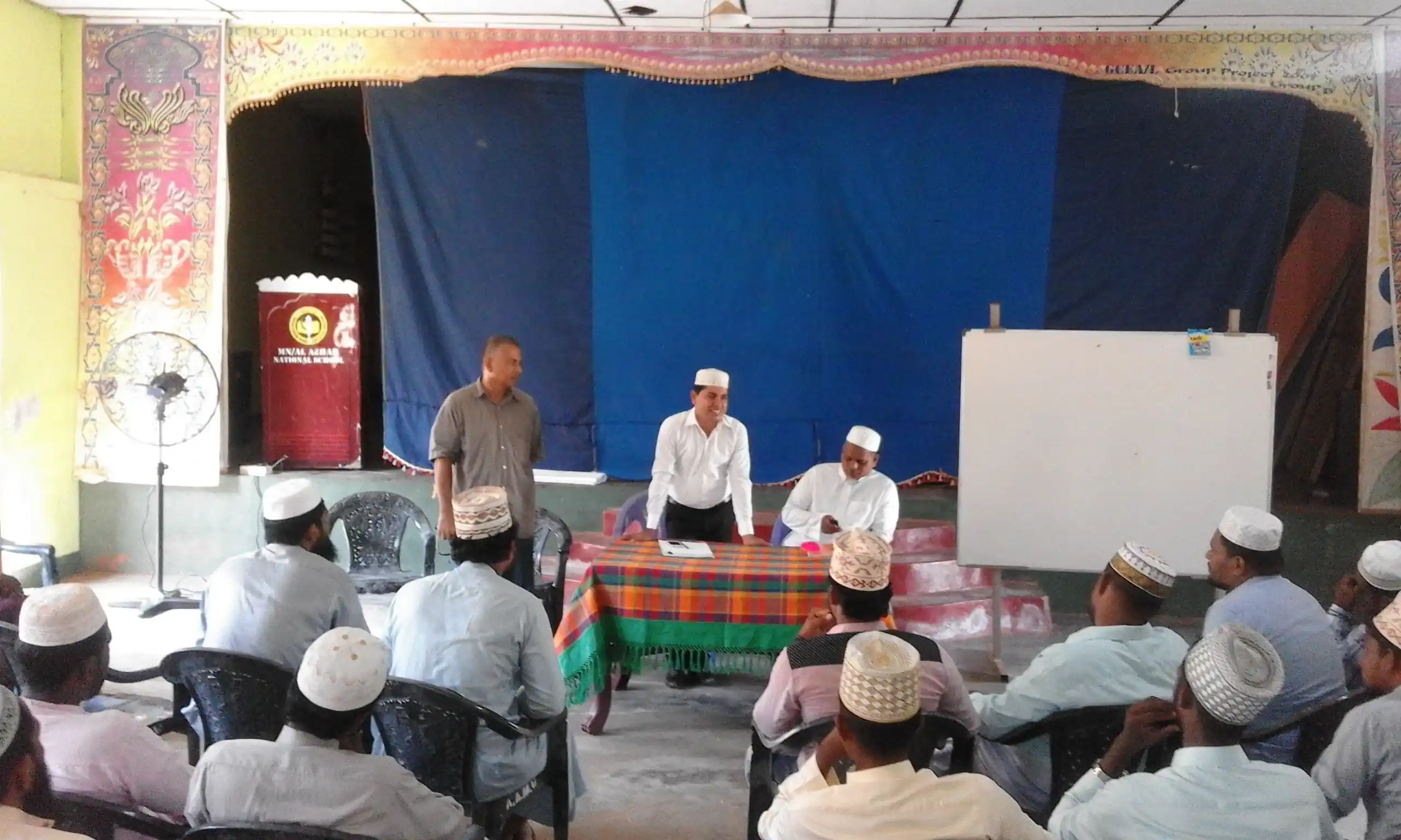 Participants during group activity
